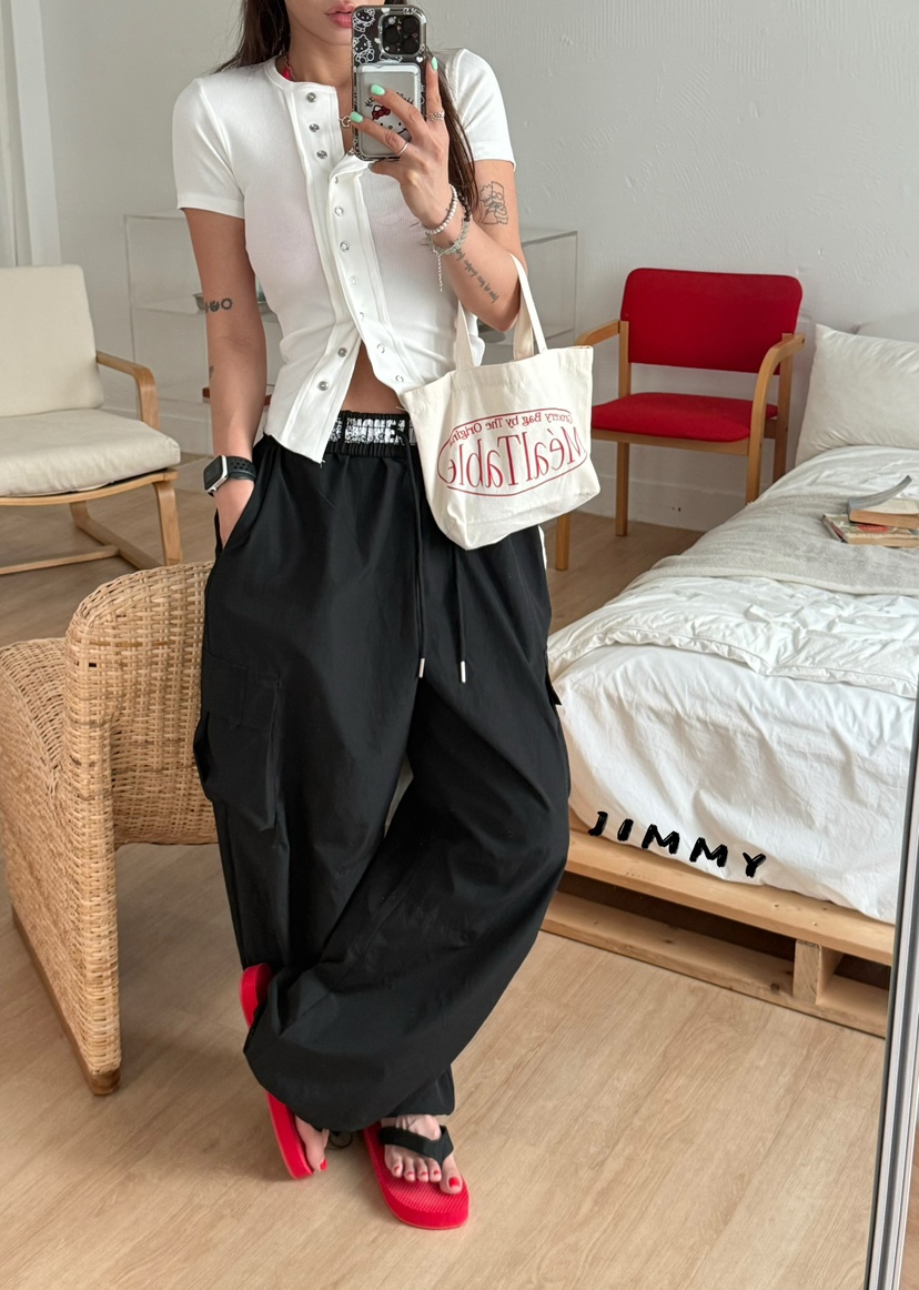 JIMMY韓國東大門直郵女士新款熱賣職業休閑26春夏休閑褲工裝褲JIMMY/REMAKE休閑褲