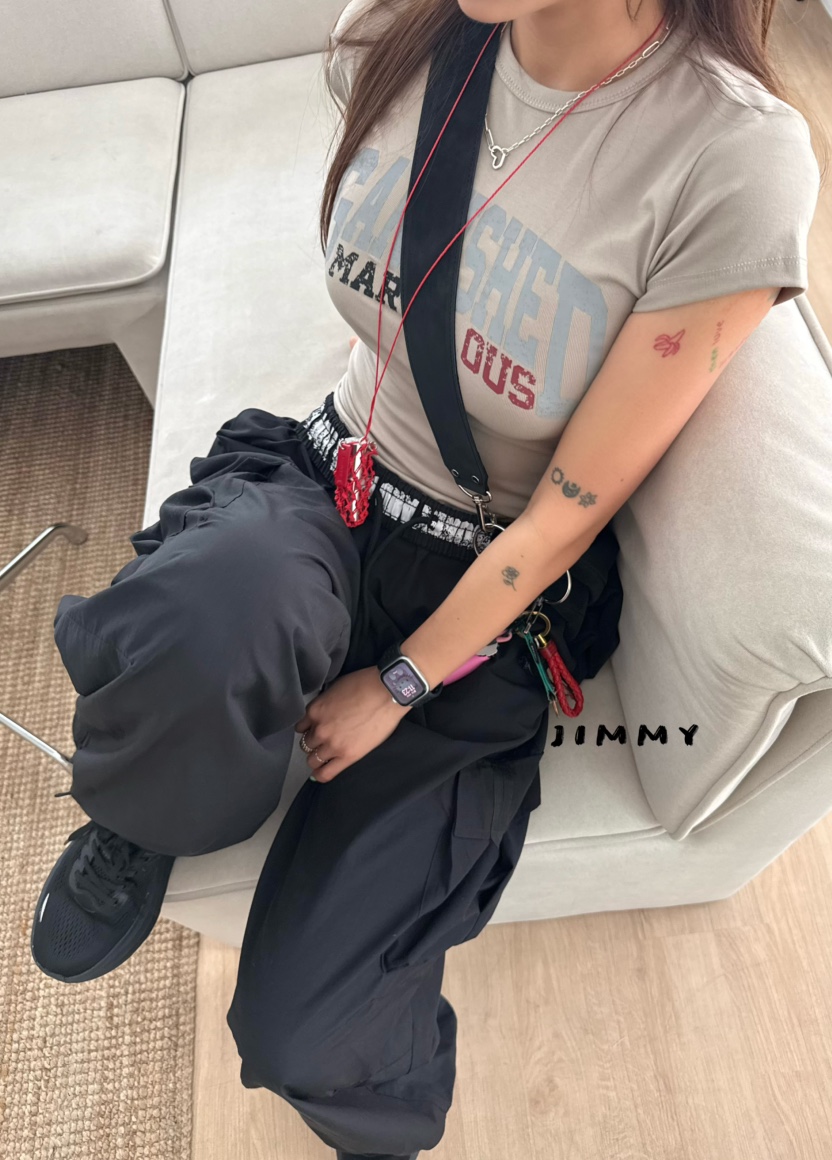 JIMMY韓國東大門直郵女士新款熱賣職業休閑26春夏休閑褲工裝褲JIMMY/REMAKE休閑褲