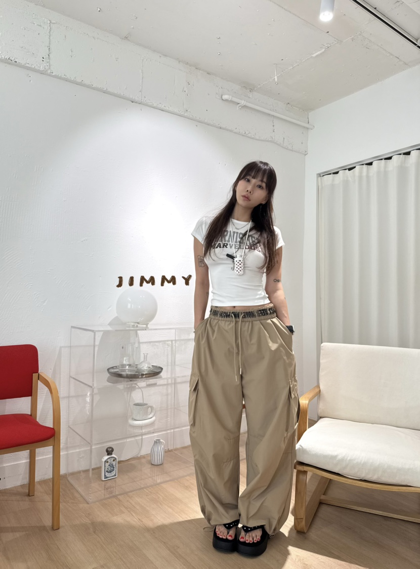 JIMMY韓國東大門直郵女士新款熱賣職業休閑26春夏休閑褲工裝褲JIMMY/REMAKE休閑褲