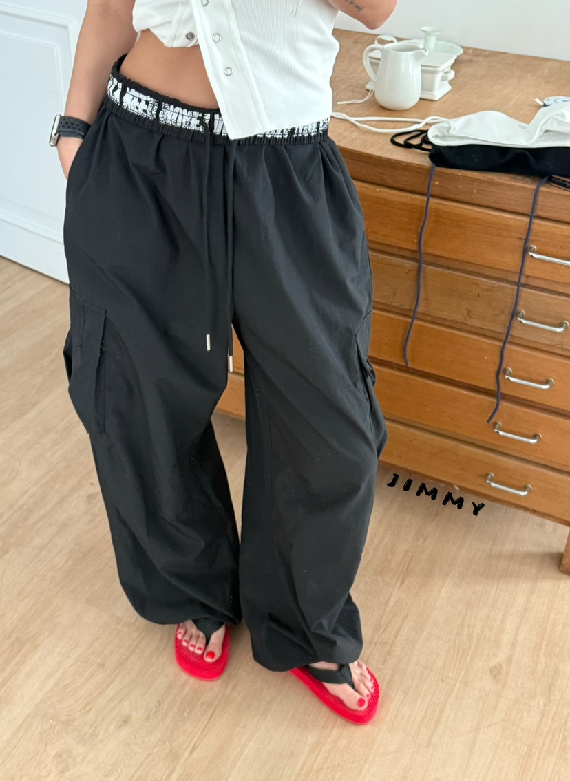 JIMMY韓國東大門直郵女士新款熱賣職業休閑26春夏休閑褲工裝褲JIMMY/REMAKE休閑褲圖色2