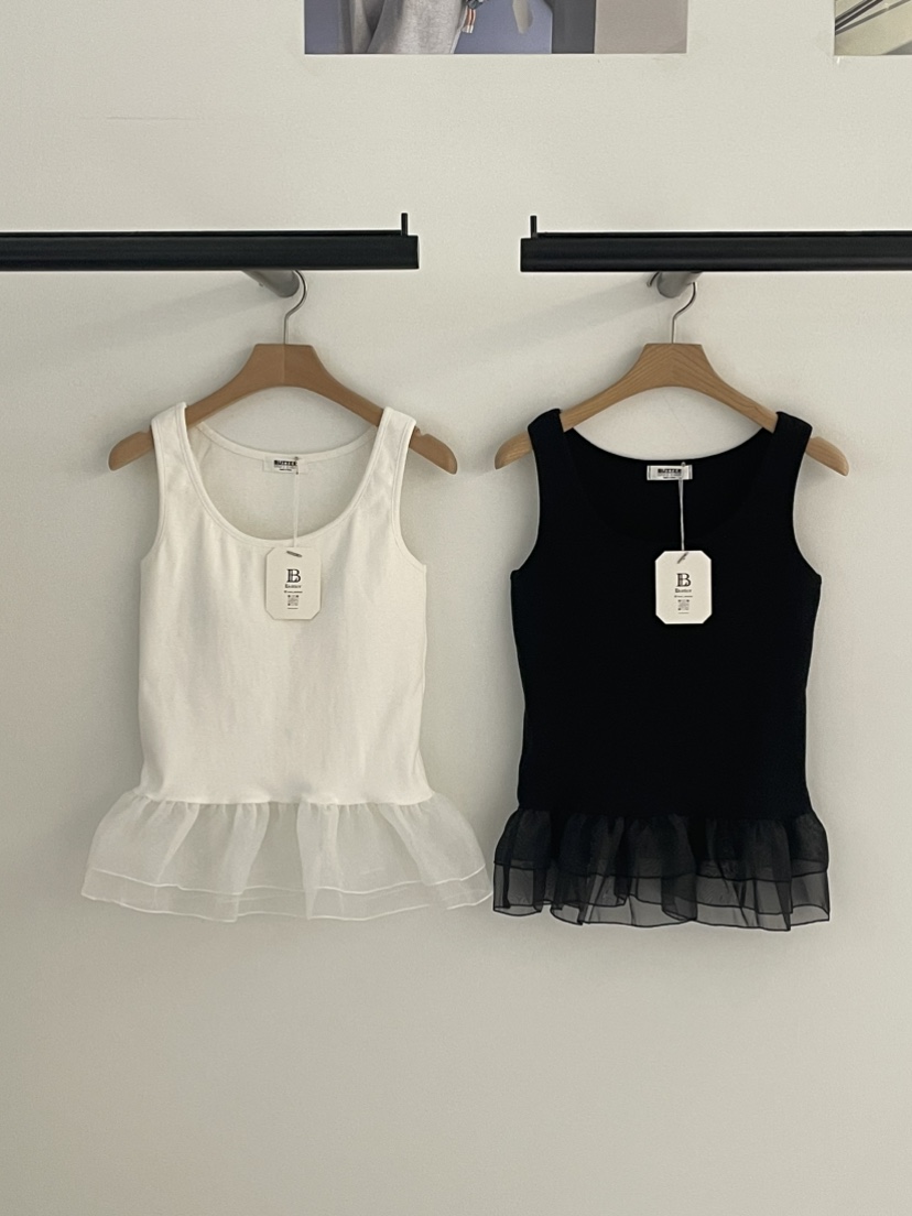 BUTTER-P韓國東大門直郵女裝新品26春夏職業休閑吊帶背心BUTTER-P吊帶/背心