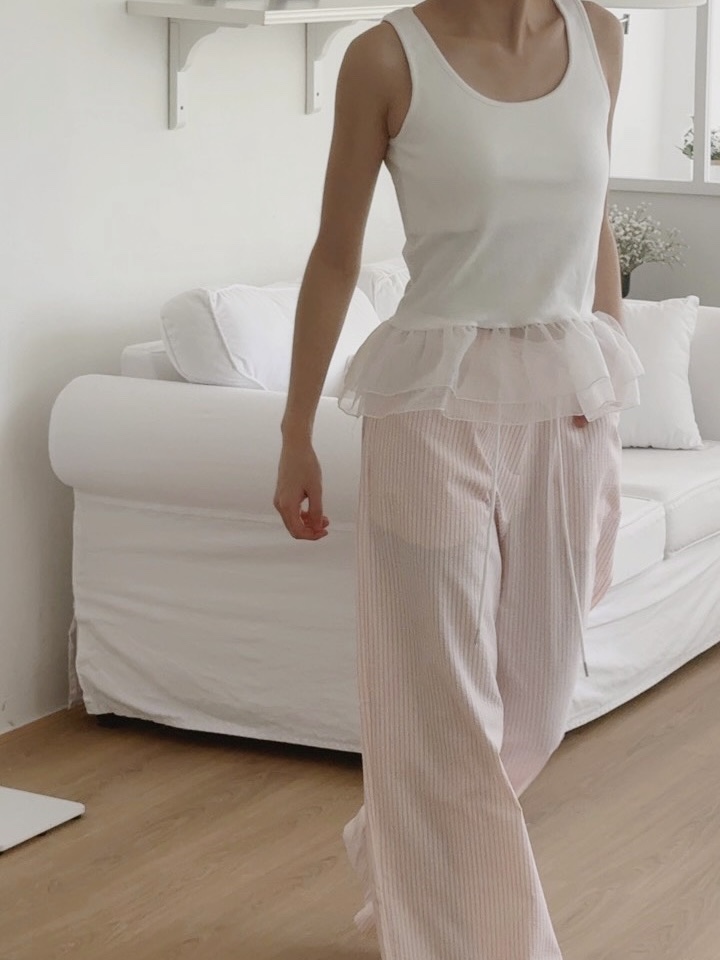 BUTTER-P韓國東大門直郵女裝新品26春夏職業休閑吊帶背心BUTTER-P吊帶/背心