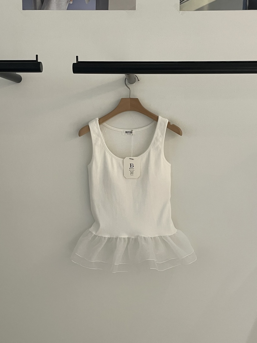 BUTTER-P韓國東大門直郵女裝新品26春夏職業休閑吊帶背心BUTTER-P吊帶/背心圖色1