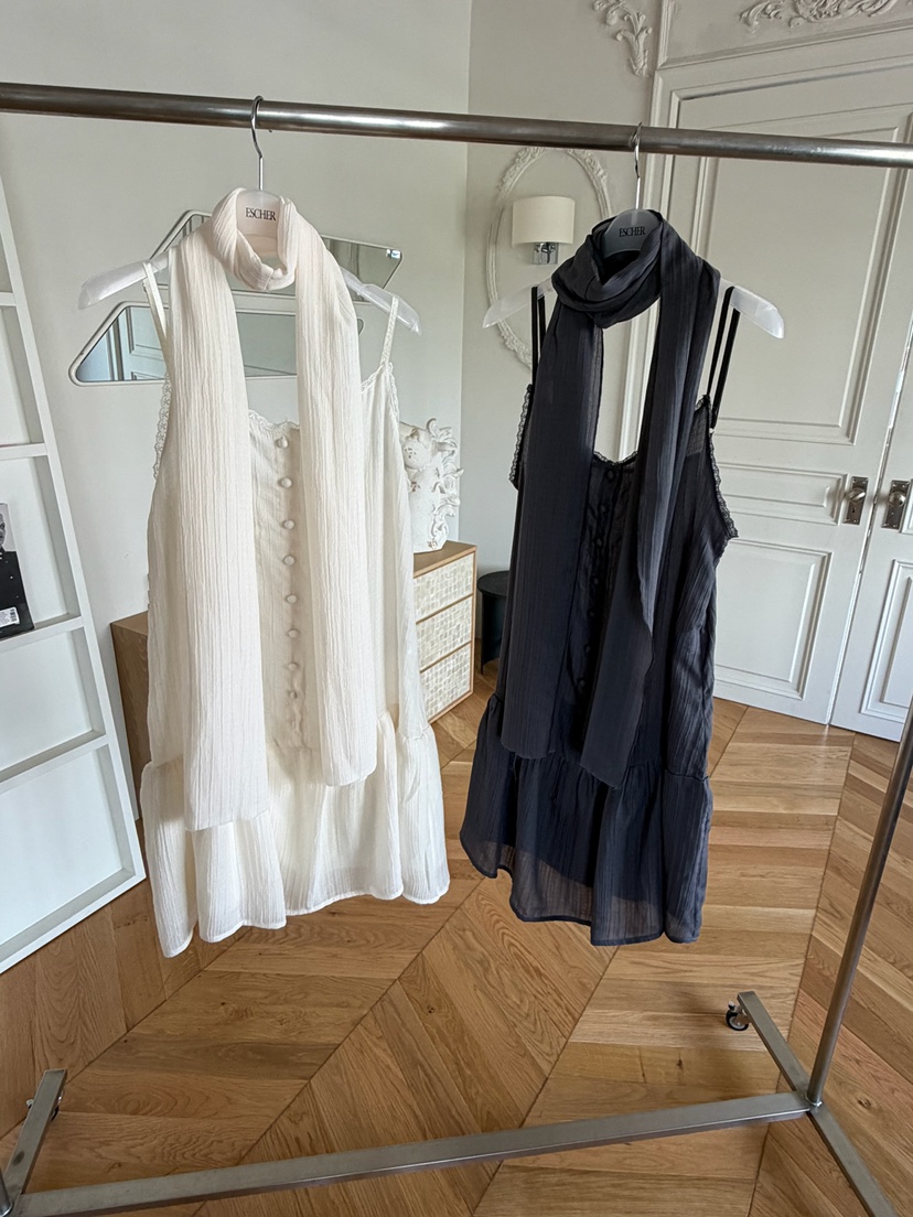 ESCHER韓國直郵女士新款時尚休閑26春夏推薦人氣職業連衣裙ESCHER連衣裙