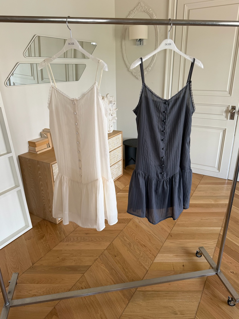 ESCHER韓國直郵女士新款時尚休閑26春夏推薦人氣職業連衣裙ESCHER連衣裙