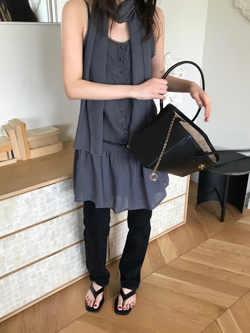 ESCHER韓國直郵女士新款時尚休閑26春夏推薦人氣職業連衣裙ESCHER連衣裙