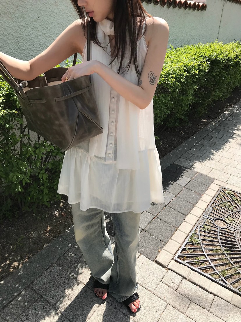 ESCHER韓國直郵女士新款時尚休閑26春夏推薦人氣職業連衣裙ESCHER連衣裙