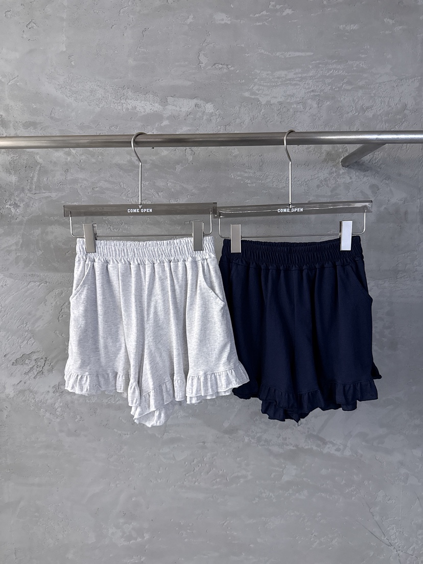 COME OPEN/HAPER韓國直郵實拍女士新款熱賣短褲荷葉邊棉質COME OPEN/HAPER短褲