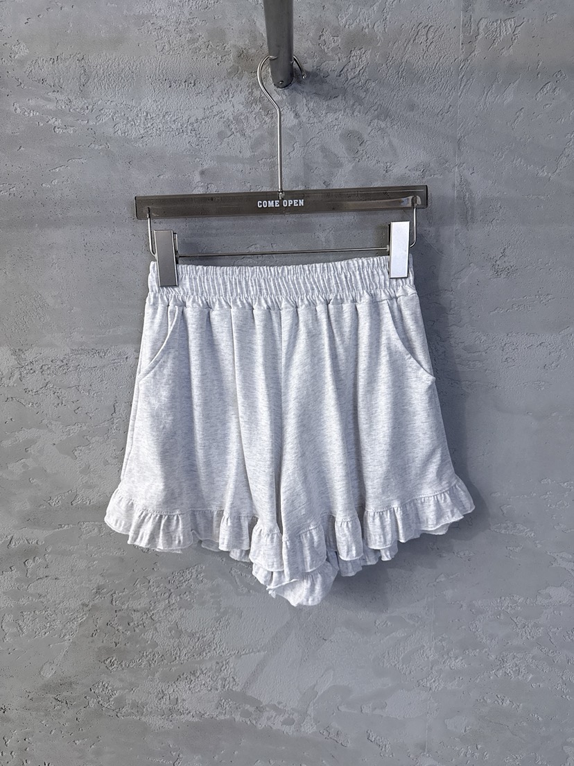 COME OPEN/HAPER韓國直郵實拍女士新款熱賣短褲荷葉邊棉質COME OPEN/HAPER短褲圖色1