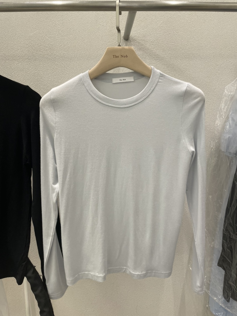 NOB韓國東大門直郵女士新款職業26春夏時尚休閑推薦長袖T恤NOB長袖T恤圖色1