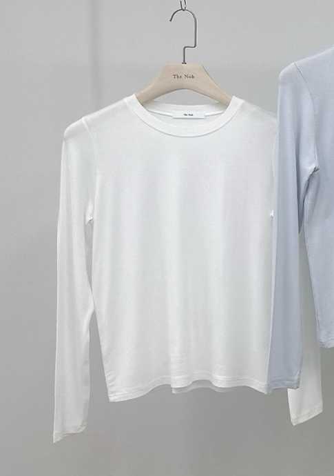 NOB韓國東大門直郵女士新款職業26春夏時尚休閑推薦長袖T恤NOB長袖T恤圖色3