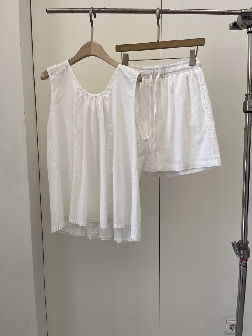 DARAK韓國直郵女裝新款時尚休閑推薦職業26春夏熱賣短褲亞麻DARAK短褲