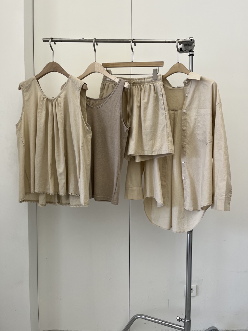 DARAK韓國直郵女裝新款時尚休閑推薦職業26春夏熱賣短褲亞麻DARAK短褲