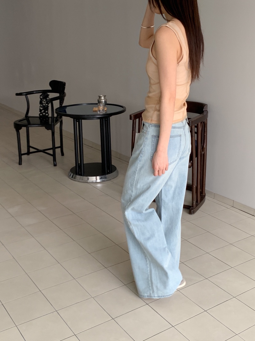 PROJECT SALT韓國代購女裝新品休閑牛仔褲PROJECTSALT牛仔褲