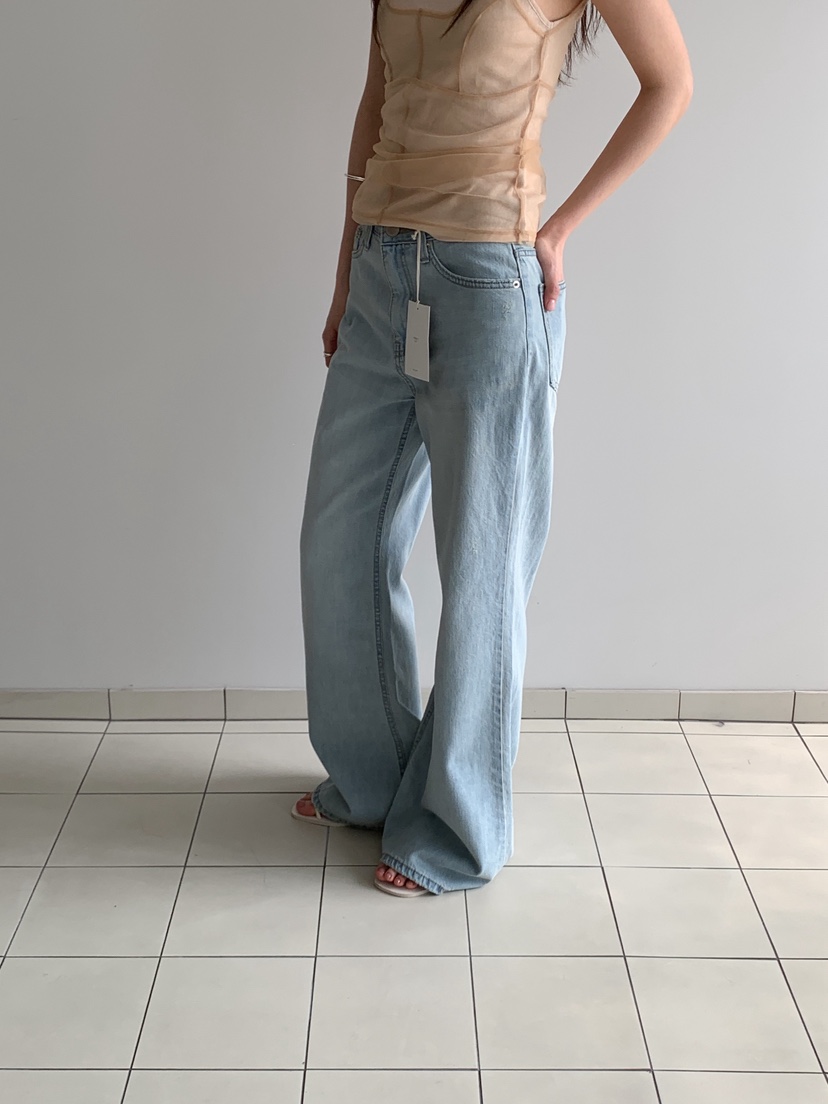 PROJECT SALT韓國代購女裝新品休閑牛仔褲PROJECTSALT牛仔褲