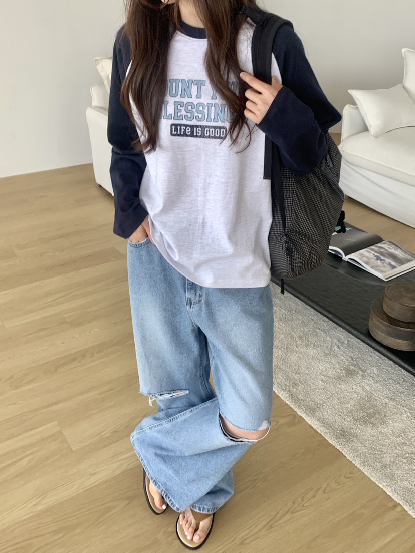 VANTAGE韓國代購女士新款休閑職業時尚26春夏人氣長袖T恤VANTAGE長袖T恤