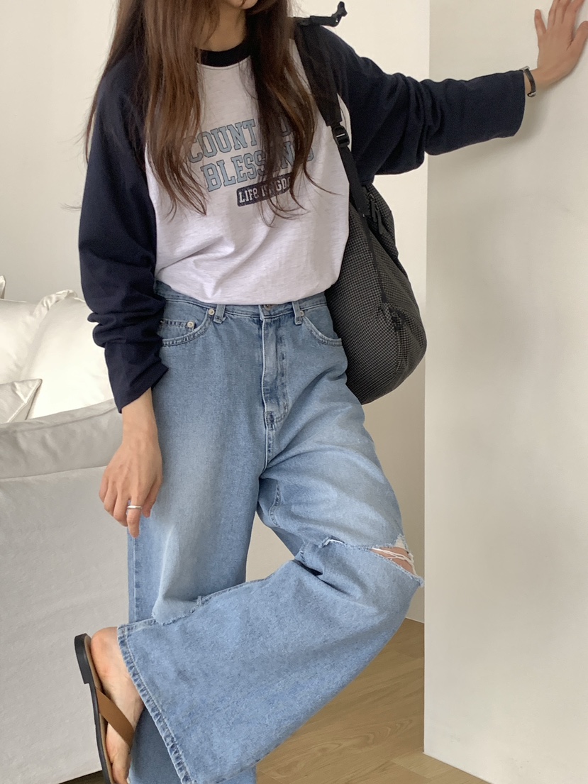 VANTAGE韓國代購女士新款休閑職業時尚26春夏人氣長袖T恤VANTAGE長袖T恤