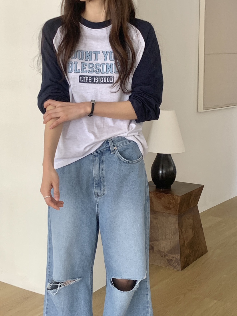 VANTAGE韓國代購女士新款休閑職業時尚26春夏人氣長袖T恤VANTAGE長袖T恤