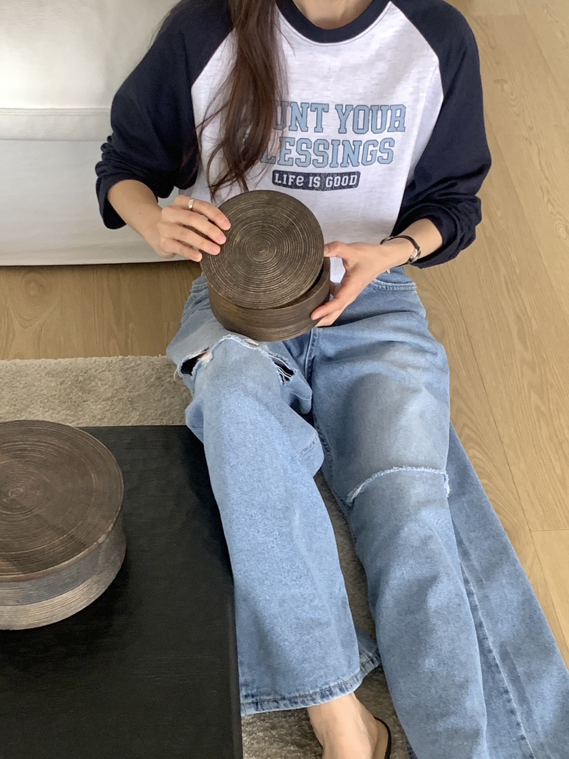 VANTAGE韓國代購女士新款休閑職業時尚26春夏人氣長袖T恤VANTAGE長袖T恤