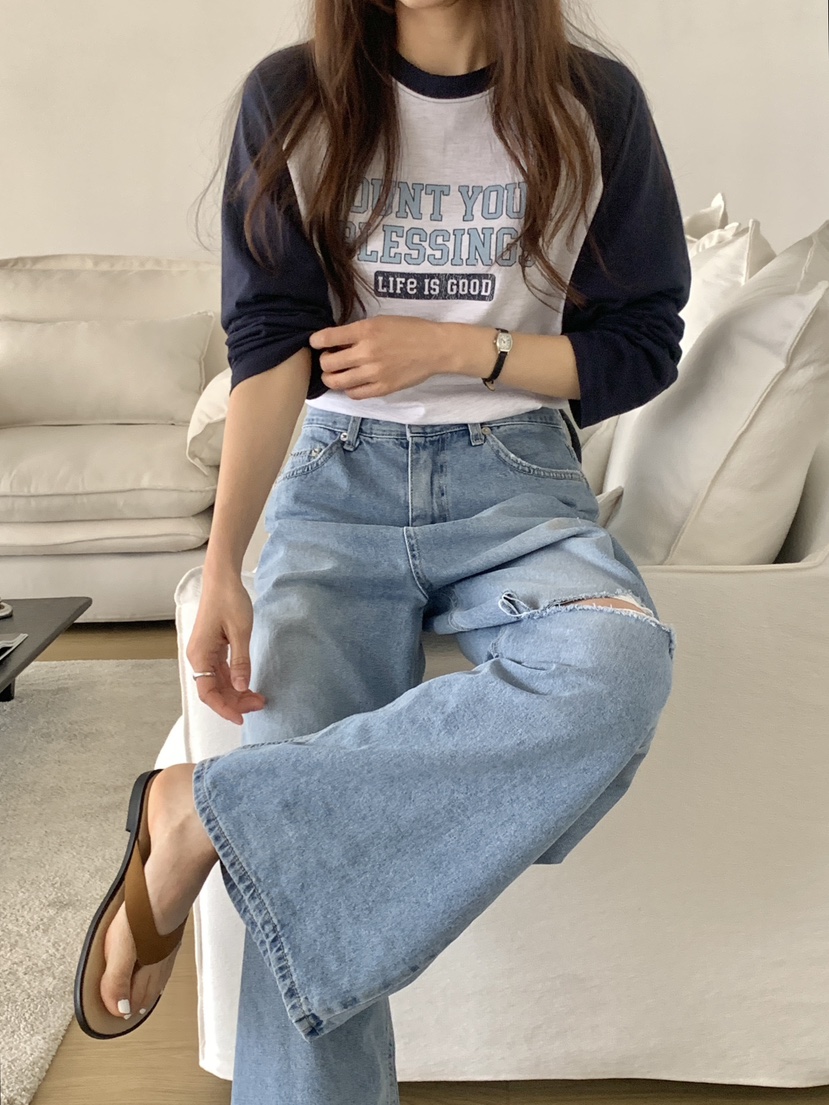 VANTAGE韓國代購女士新款休閑職業時尚26春夏人氣長袖T恤VANTAGE長袖T恤