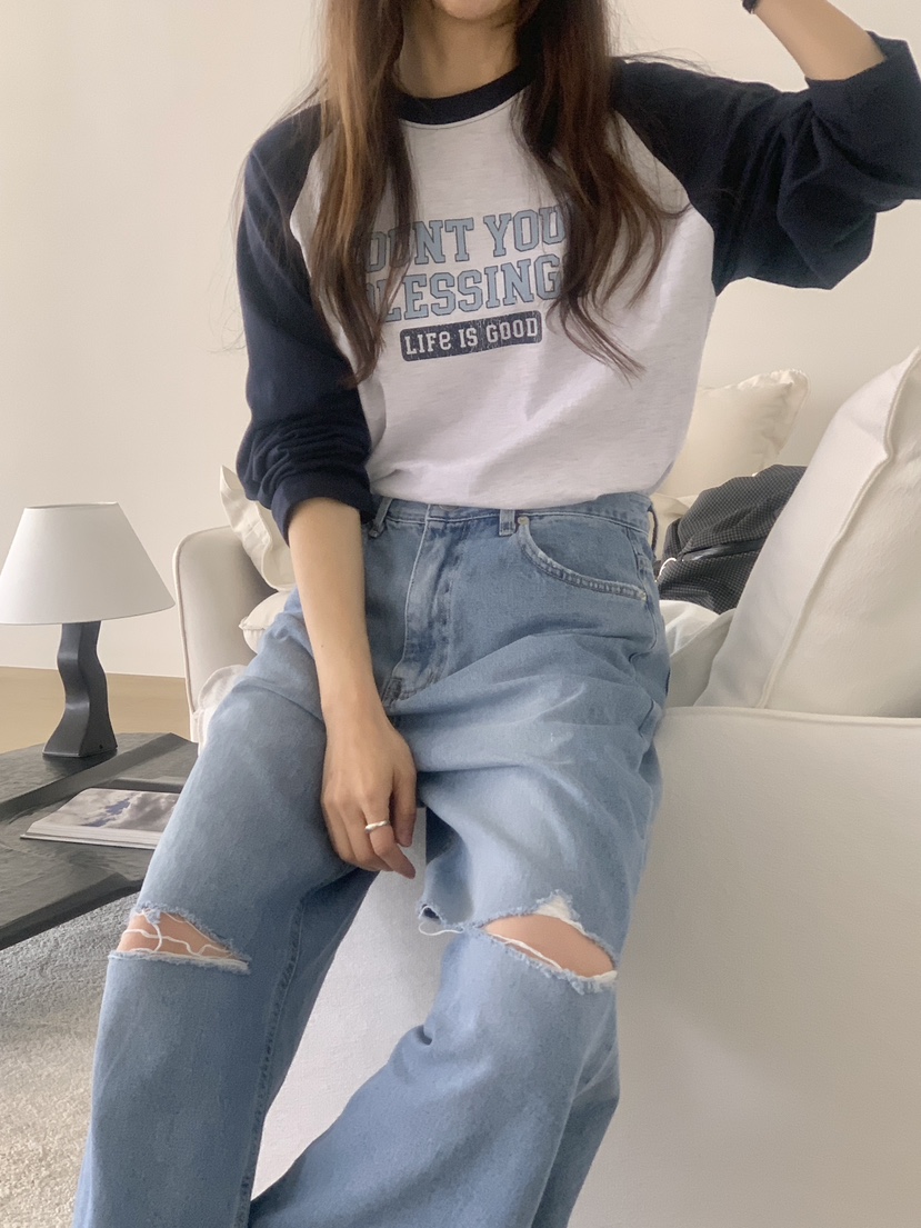 VANTAGE韓國代購女士新款休閑職業時尚26春夏人氣長袖T恤VANTAGE長袖T恤