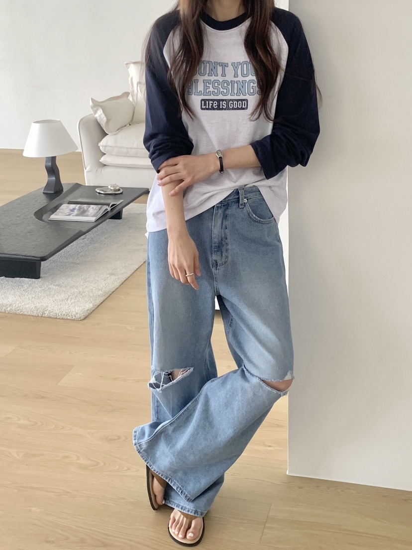 VANTAGE韓國代購女士新款休閑職業時尚26春夏人氣長袖T恤VANTAGE長袖T恤