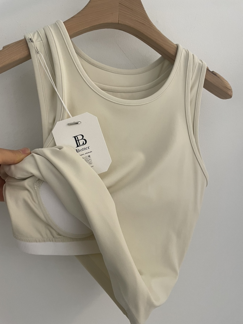BUTTER-P韓國直郵實拍女裝新品休閑推薦時尚吊帶背心雙層BUTTER-P吊帶/背心