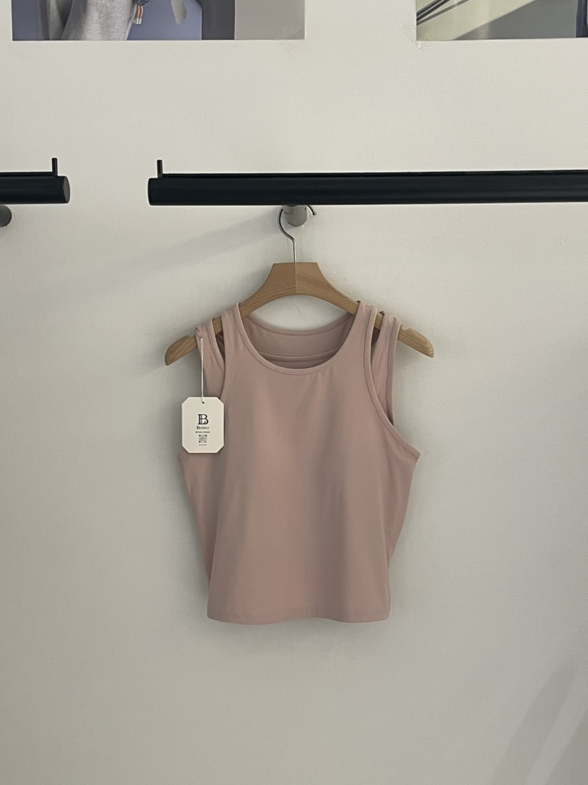 BUTTER-P韓國直郵實拍女裝新品休閑推薦時尚吊帶背心雙層BUTTER-P吊帶/背心圖色2