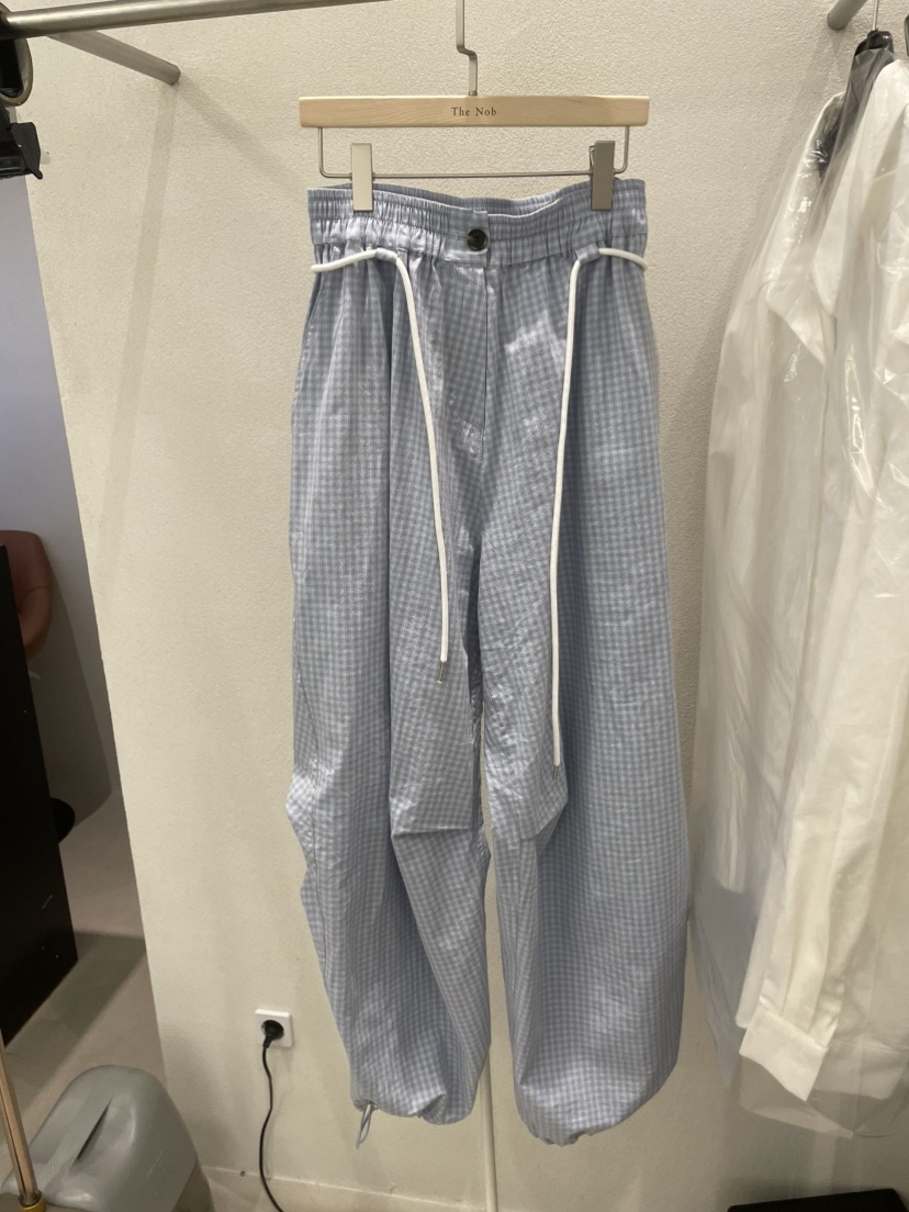 NOB韓國直郵女士新品26春夏推薦熱賣時尚職業休閑褲含腰繩NOB休閑褲圖色1