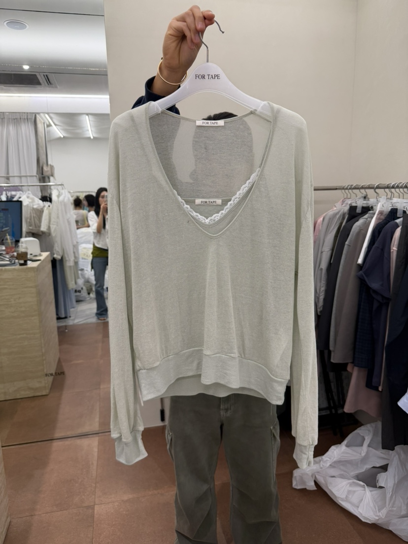 FOR TAPE韓國直郵實拍女裝新款熱賣時尚推薦26春夏休閑T恤FOR TAPET恤圖色2