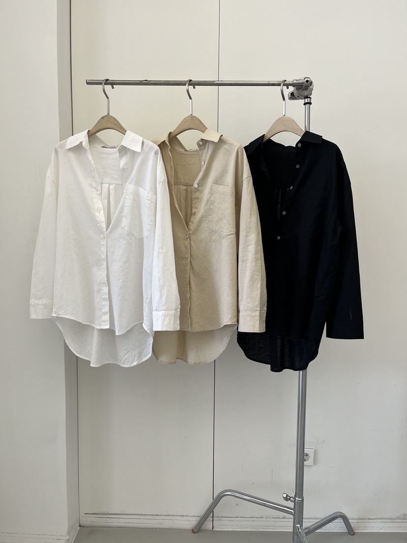 DARAK韓國東大門代購女裝新品時尚熱賣推薦襯衫蕾絲衫亞麻DARAK襯衫/蕾絲衫