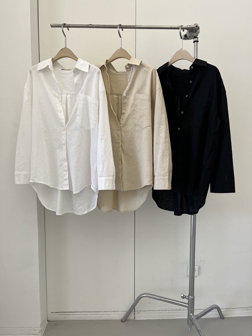 DARAK韓國東大門代購女裝新品時尚熱賣推薦襯衫蕾絲衫亞麻DARAK襯衫/蕾絲衫