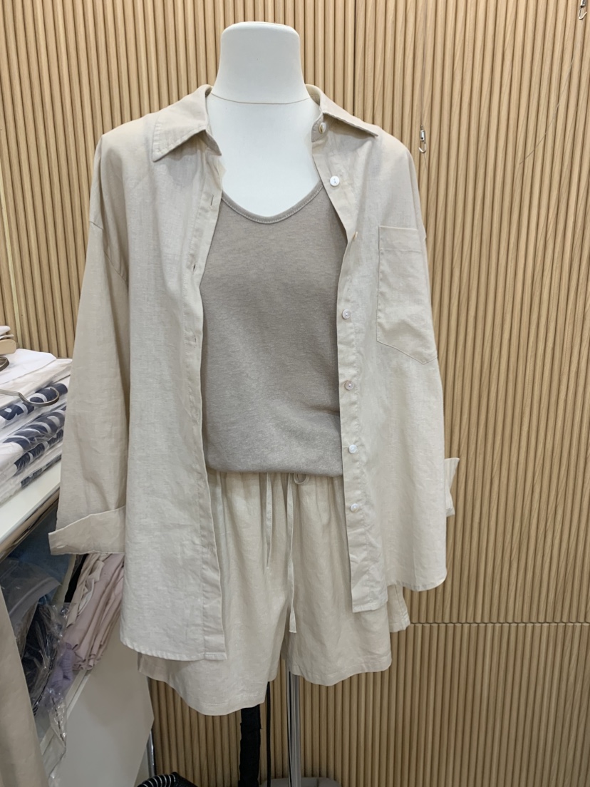 DARAK韓國東大門代購女裝新品時尚熱賣推薦襯衫蕾絲衫亞麻DARAK襯衫/蕾絲衫