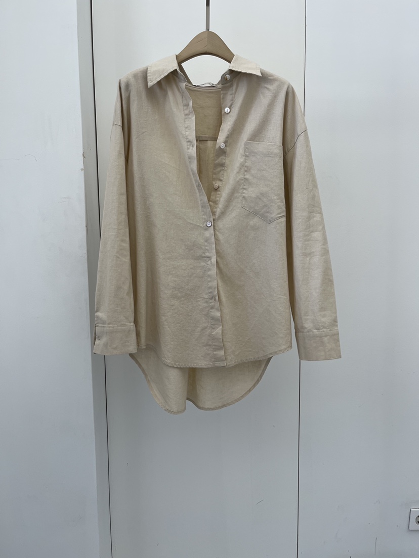 DARAK韓國東大門代購女裝新品時尚熱賣推薦襯衫蕾絲衫亞麻DARAK襯衫/蕾絲衫圖色1