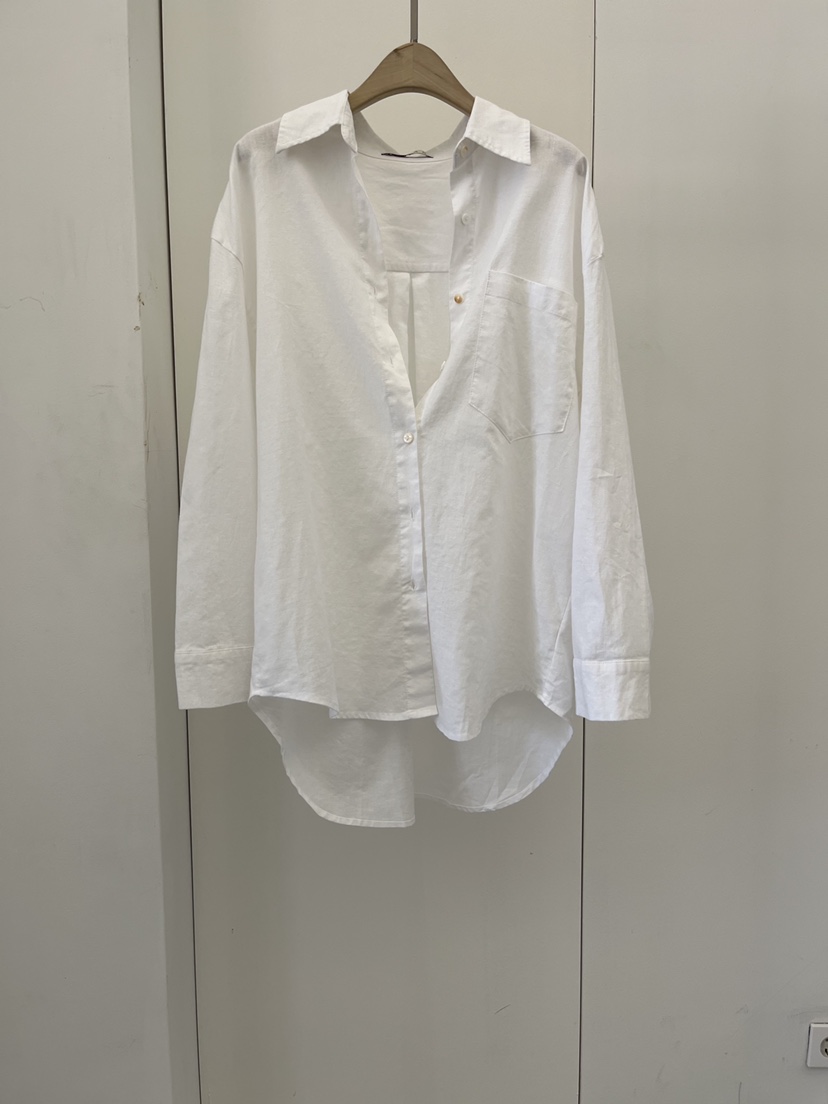 DARAK韓國東大門代購女裝新品時尚熱賣推薦襯衫蕾絲衫亞麻DARAK襯衫/蕾絲衫圖色2