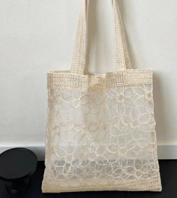 TROUVAILLE韓國東大門直郵女裝新款職業單肩斜跨包透視蕾絲TROUVAILLE單肩/斜跨包