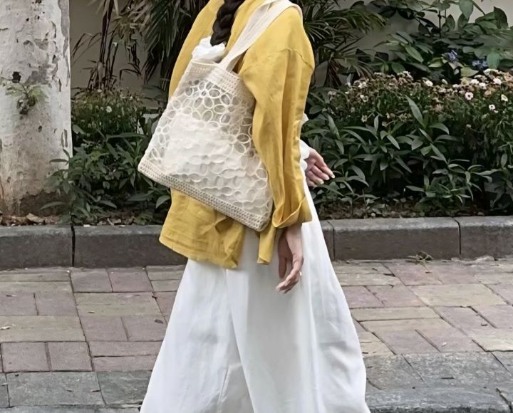 TROUVAILLE韓國東大門直郵女裝新款職業單肩斜跨包透視蕾絲TROUVAILLE單肩/斜跨包