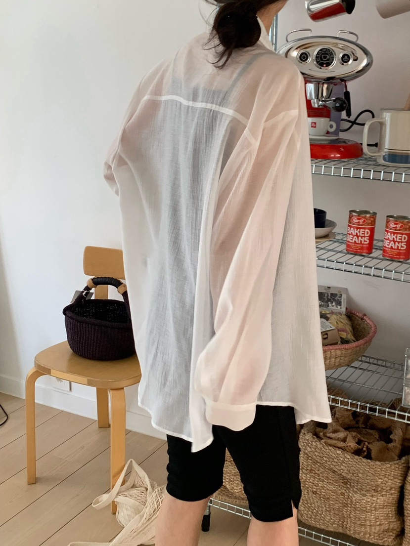 COBALT BLUE韓國直郵實拍女士新款26春夏職業襯衫蕾絲衫COBALT BLUE襯衫/蕾絲衫