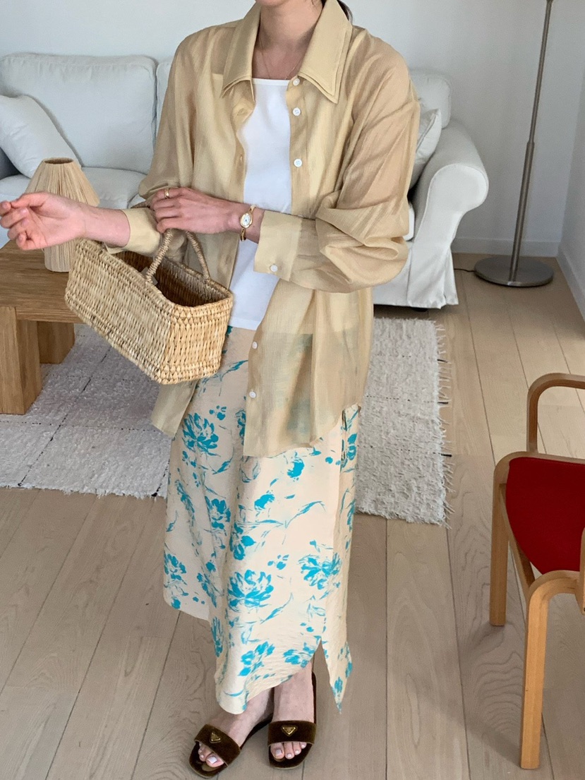 COBALT BLUE韓國直郵實拍女士新款26春夏職業襯衫蕾絲衫COBALT BLUE襯衫/蕾絲衫