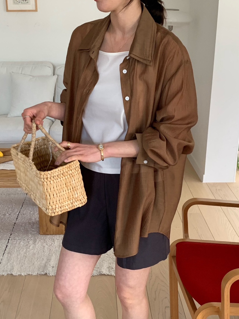 COBALT BLUE韓國直郵實拍女士新款26春夏職業襯衫蕾絲衫COBALT BLUE襯衫/蕾絲衫