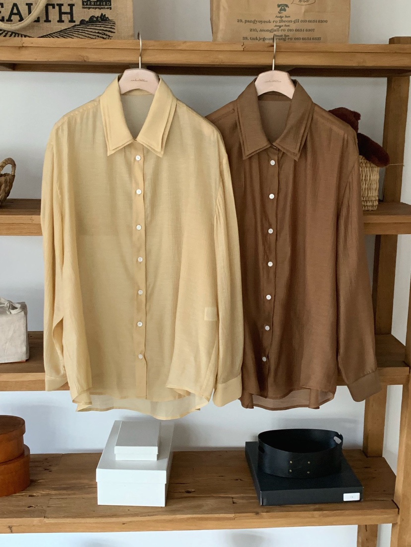 COBALT BLUE韓國直郵實拍女士新款26春夏職業襯衫蕾絲衫COBALT BLUE襯衫/蕾絲衫