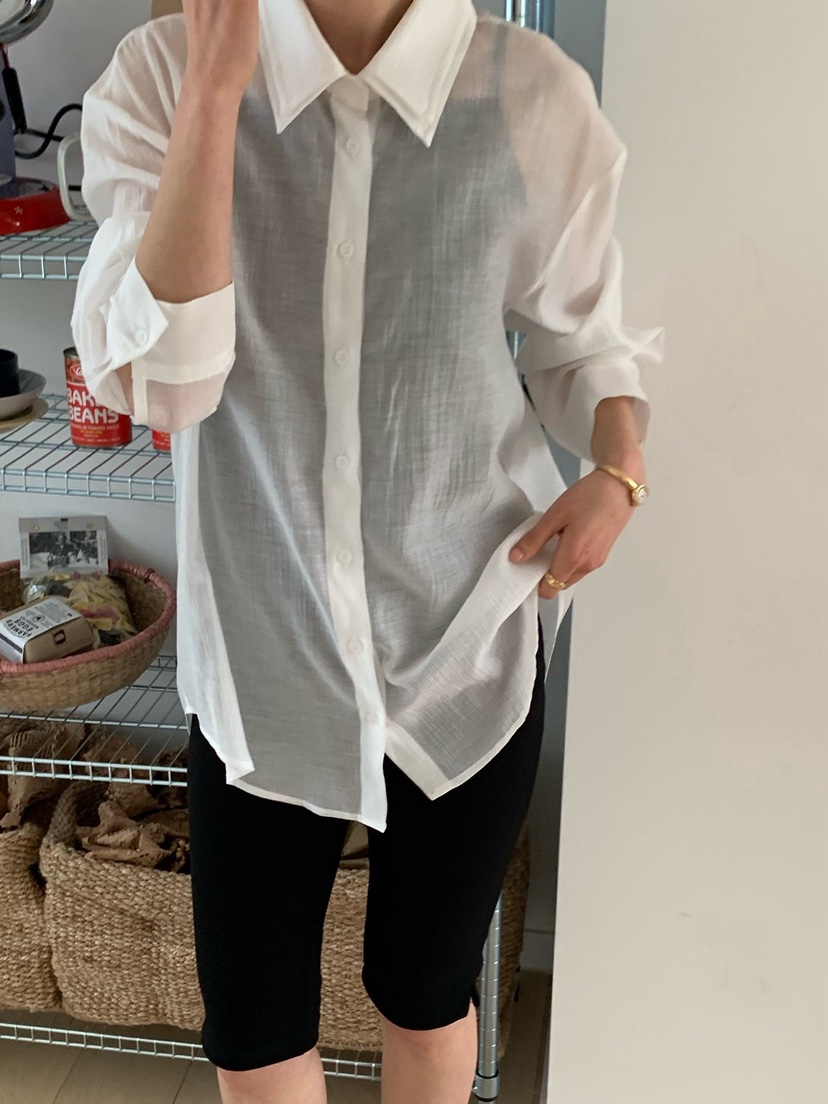 COBALT BLUE韓國直郵實拍女士新款26春夏職業襯衫蕾絲衫COBALT BLUE襯衫/蕾絲衫