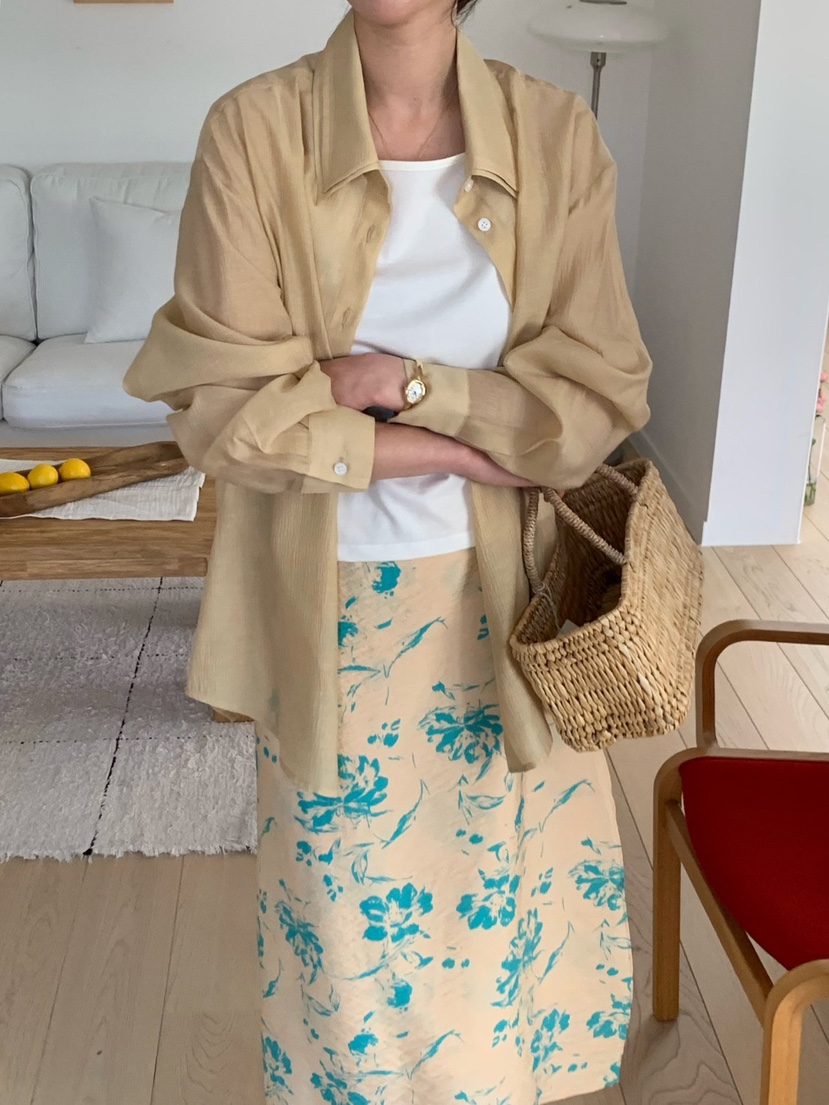 COBALT BLUE韓國直郵實拍女士新款26春夏職業襯衫蕾絲衫COBALT BLUE襯衫/蕾絲衫圖色2