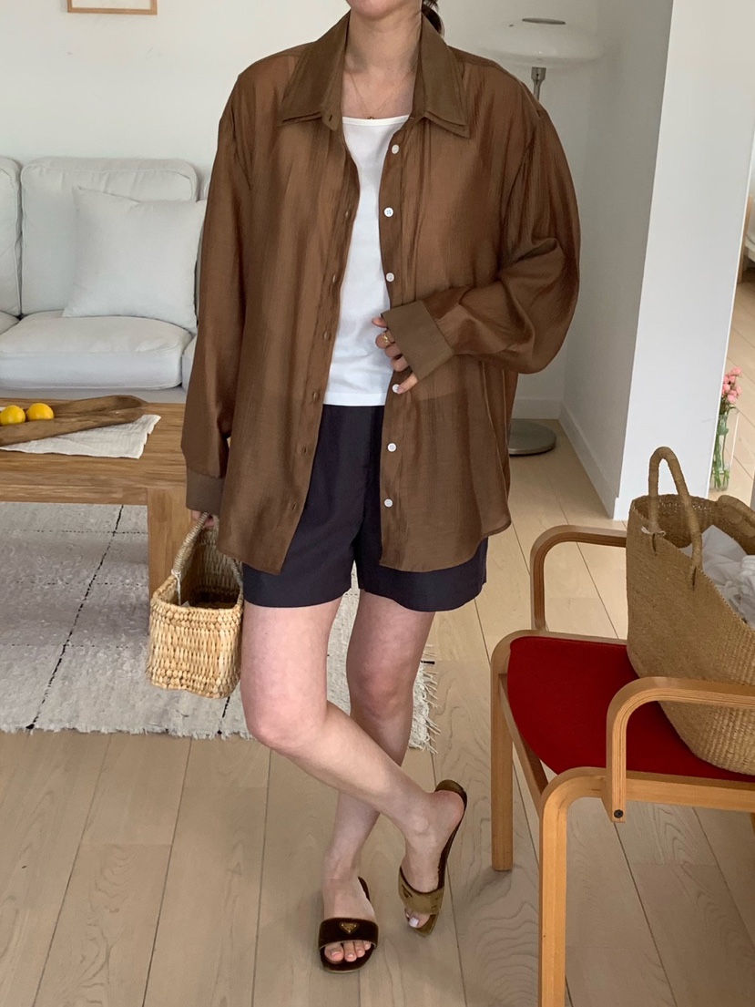 COBALT BLUE韓國直郵實拍女士新款26春夏職業襯衫蕾絲衫COBALT BLUE襯衫/蕾絲衫圖色3