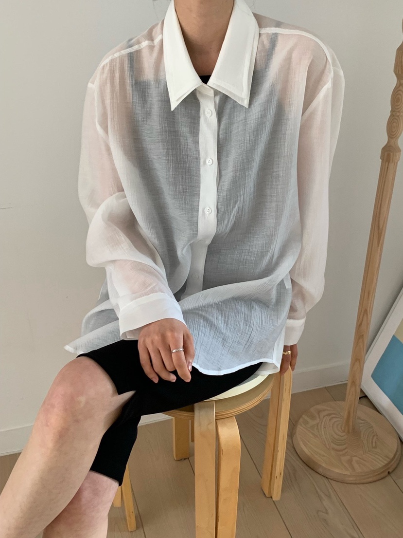 COBALT BLUE韓國直郵實拍女士新款26春夏職業襯衫蕾絲衫COBALT BLUE襯衫/蕾絲衫圖色4