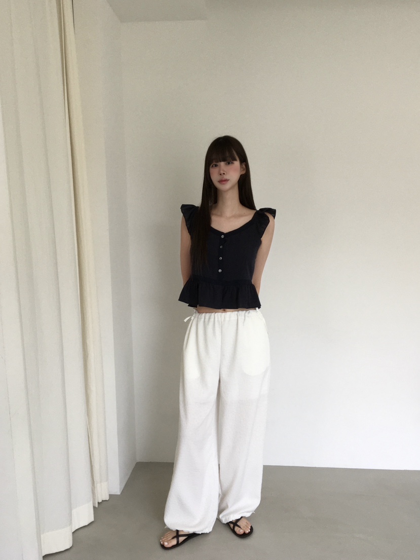 LEGACY韓國代購女士新款職業推薦人氣26春夏休閑休閑褲花朵LEGACY休閑褲