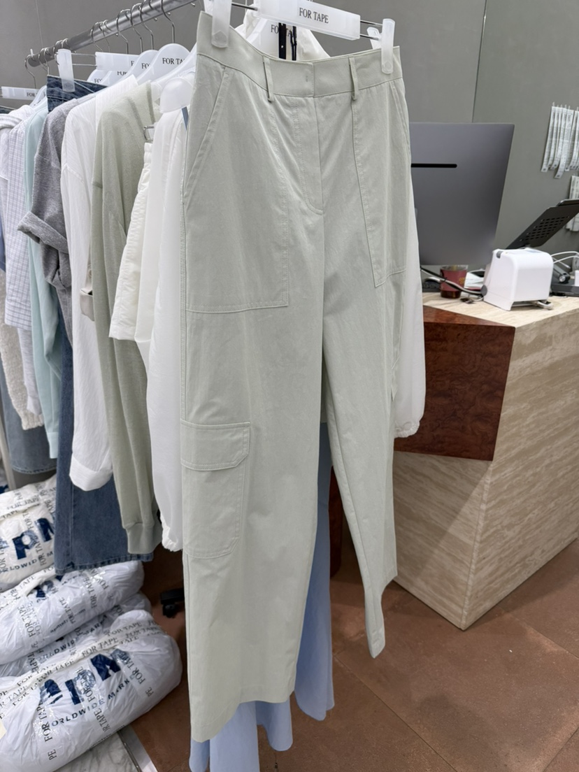 FOR TAPE韓國直郵女裝新款時尚休閑熱賣休閑褲工裝褲尼龍FOR TAPE休閑褲