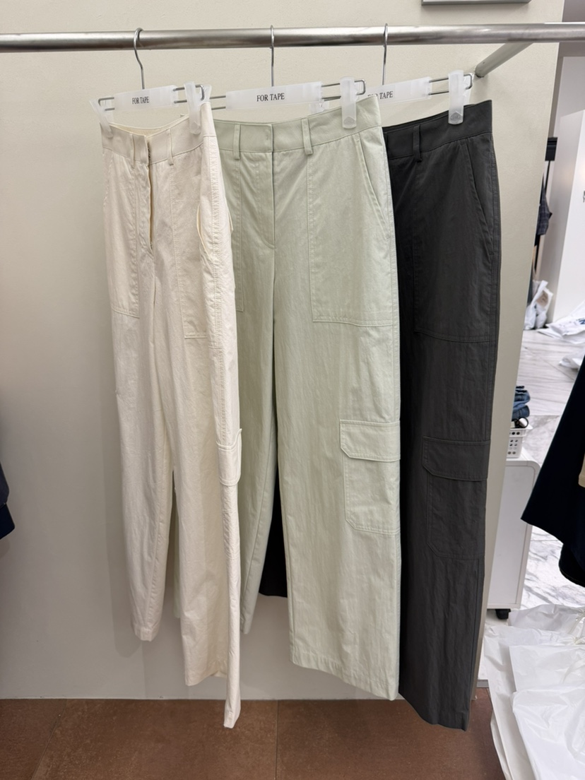 FOR TAPE韓國直郵女裝新款時尚休閑熱賣休閑褲工裝褲尼龍FOR TAPE休閑褲