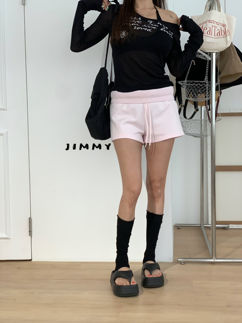 JIMMY韓國直郵女士新品推薦熱賣時尚人氣休閑職業26春夏短褲JIMMY/REMAKE短褲