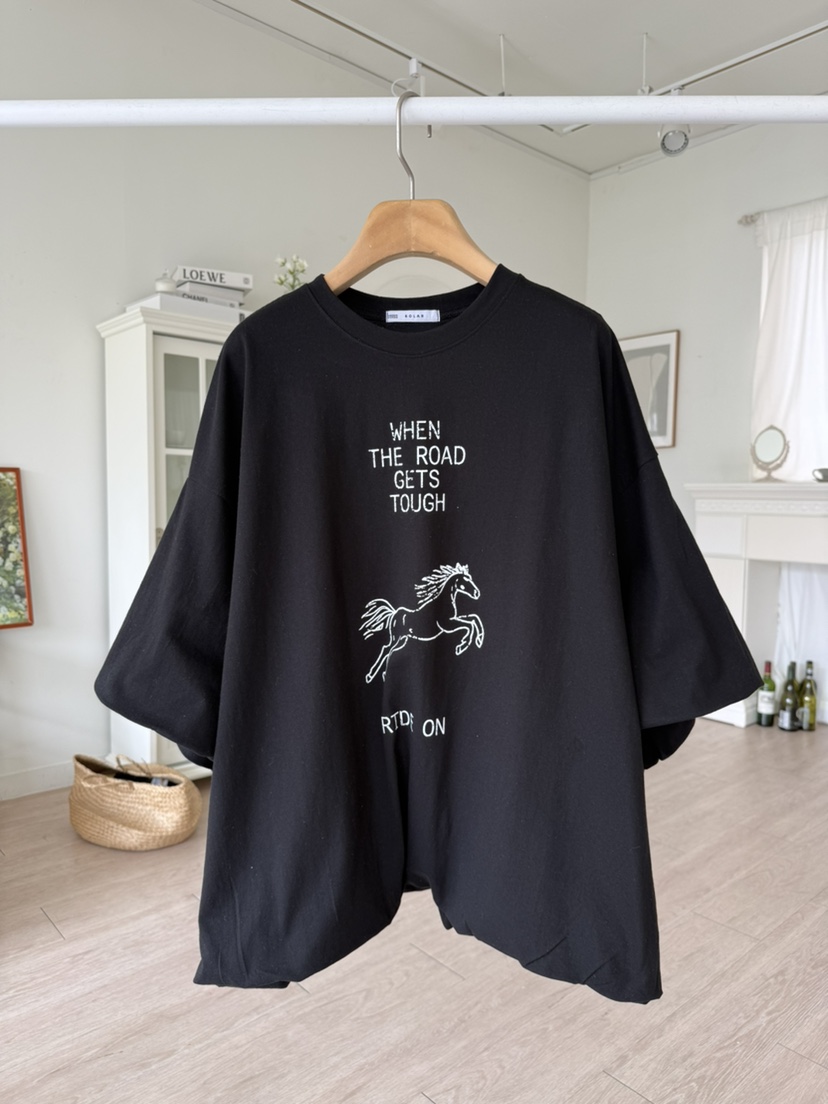 SOLAR韓國直郵實拍女裝新品推薦26春夏熱賣人氣職業時尚T恤SOLART恤圖色3